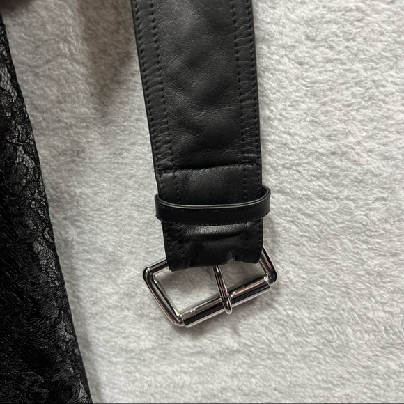 Alexander Wang Lace Belted Mini Dress Pocket Womens Sz 8 - Picture 10 of 12